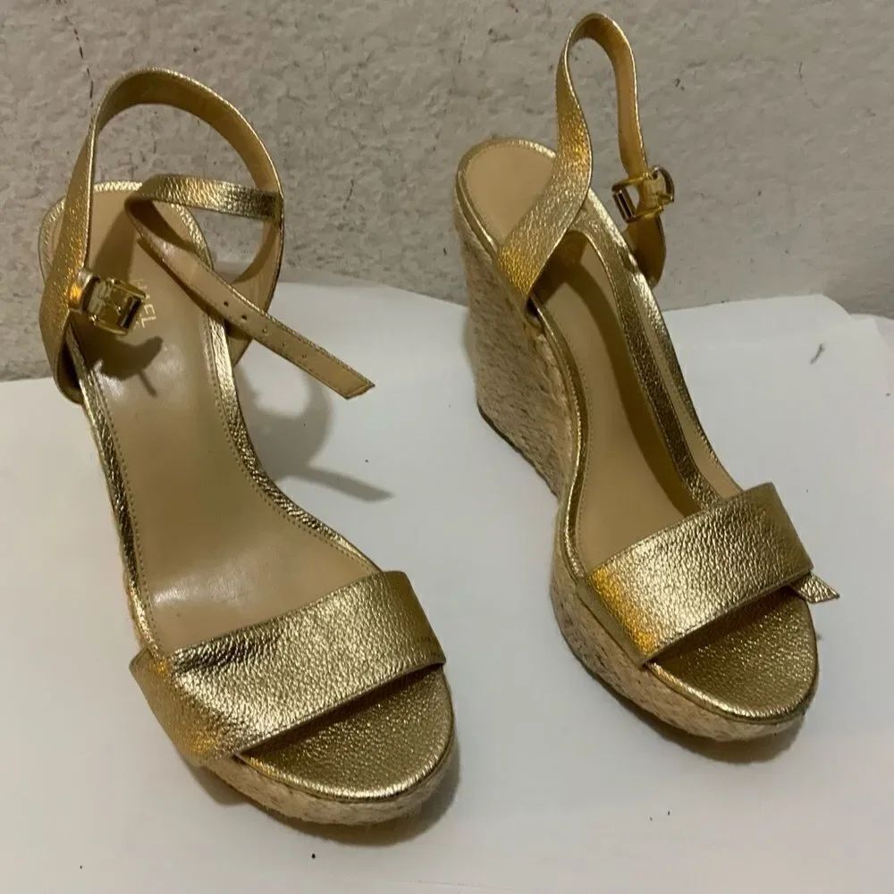 Michael Kors Wedges espadrille Gold 8.5 M